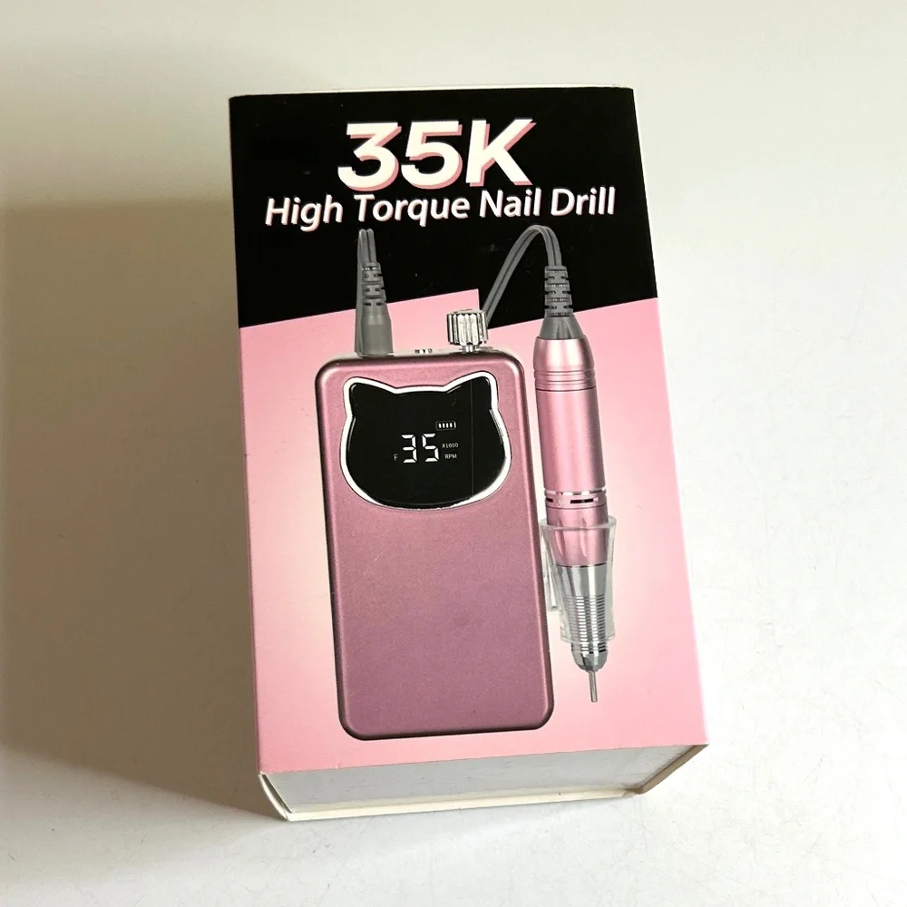 Pink Professional Nail Drill File 45000RPM